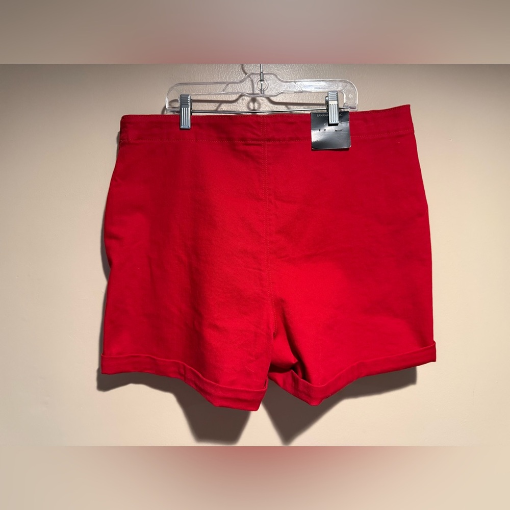 NWT Banana Republic Red High Rise sailor 4” Shorts - Picture 5 of 9